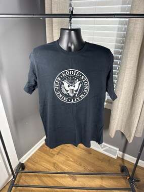 Pearl Jam Ramones Parody Seal Logo Graphic Tee Black Size XL